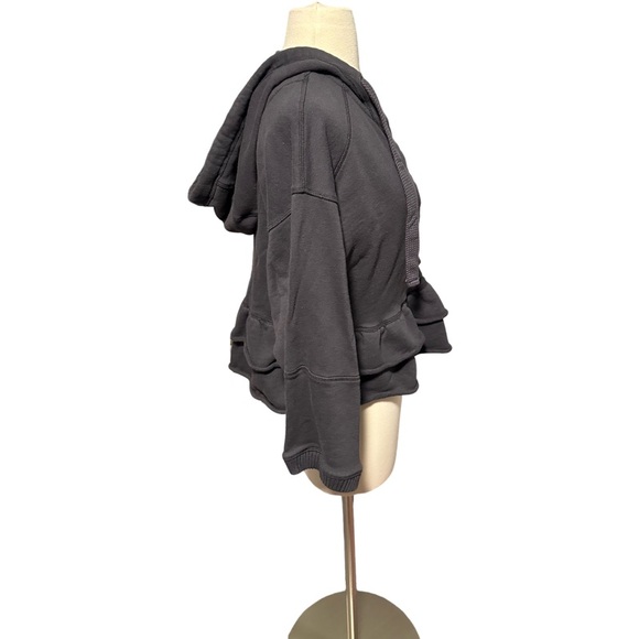 Free People Movement Side Swept Ruffle French Terry Hoodie - Picture 4 of 5